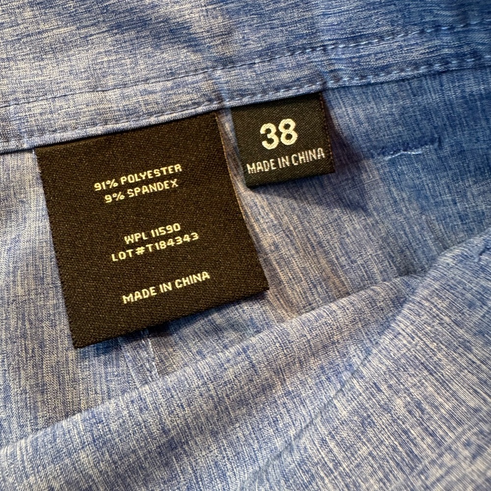 Coolkeep golf Blue Flat Front Men's Shorts - Picture 7 of 7